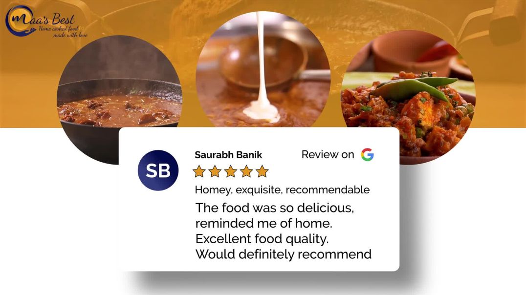 ⁣Maas Best Home Cooked Food Service Review on Google