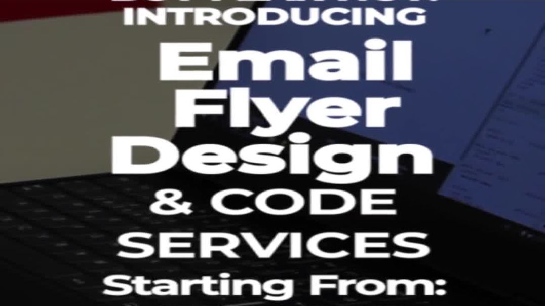 ⁣Email Flyer Design and Code