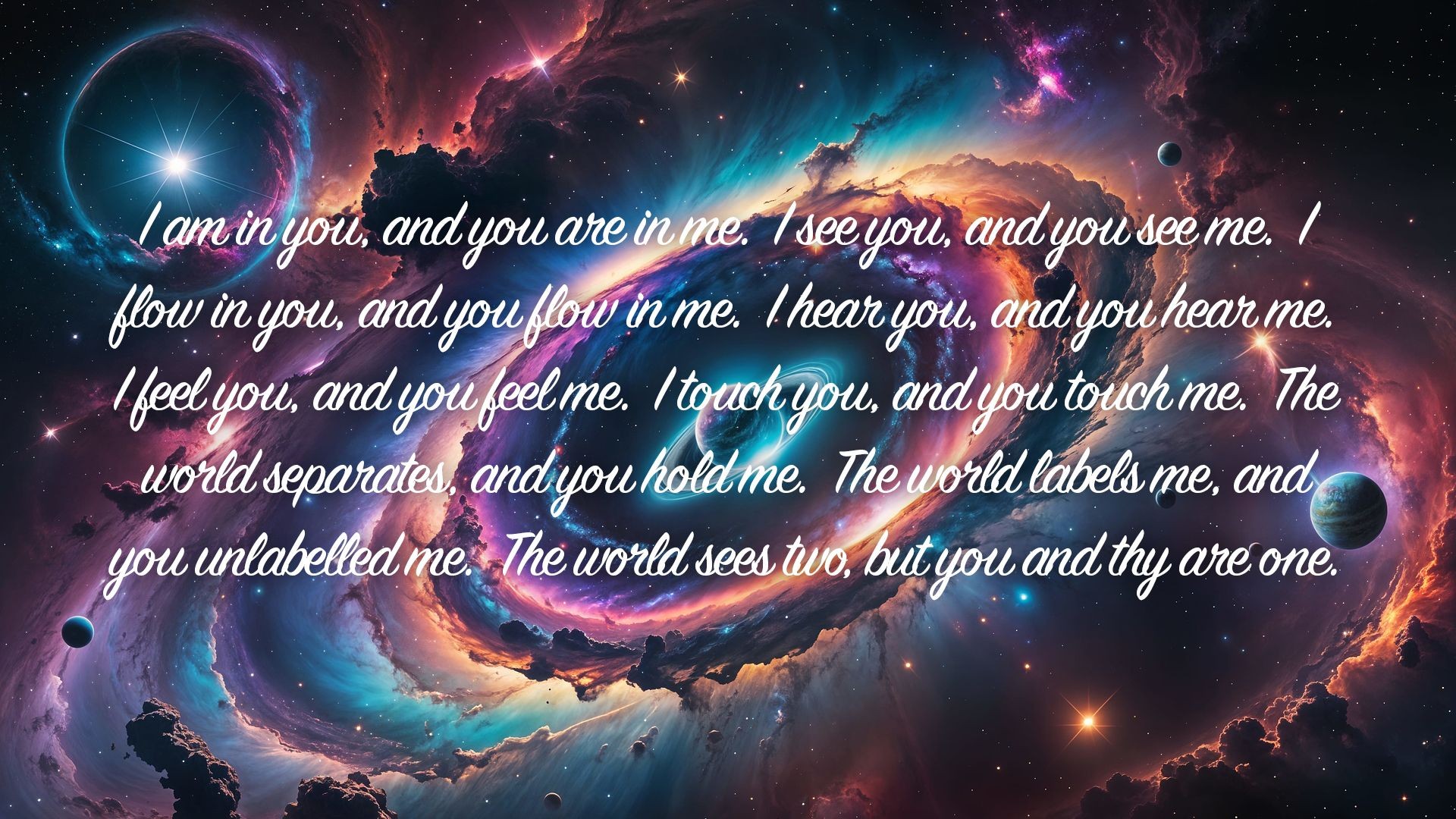 I am in you, and you are in me...| Quote 85 #spirituality #spiritual #quotes #quotes