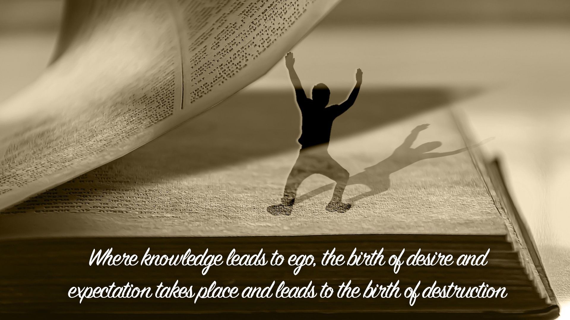 ⁣Where knowledge leads to ego...| Quote 134 #spirituality #spiritual #quotes #quotes