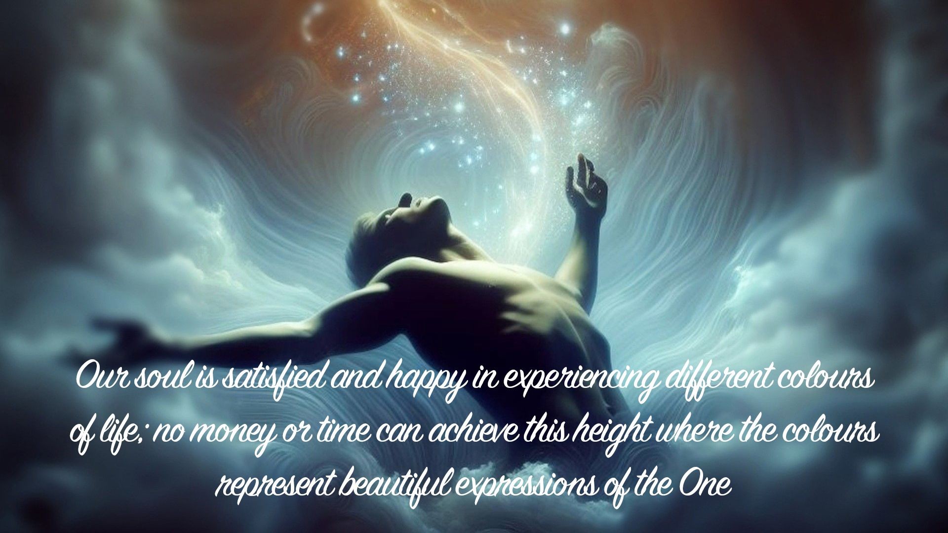 ⁣Our soul is satisfied & happy in experiencing...| Quote 10 #spirituality #spiritual #quotes #quotes