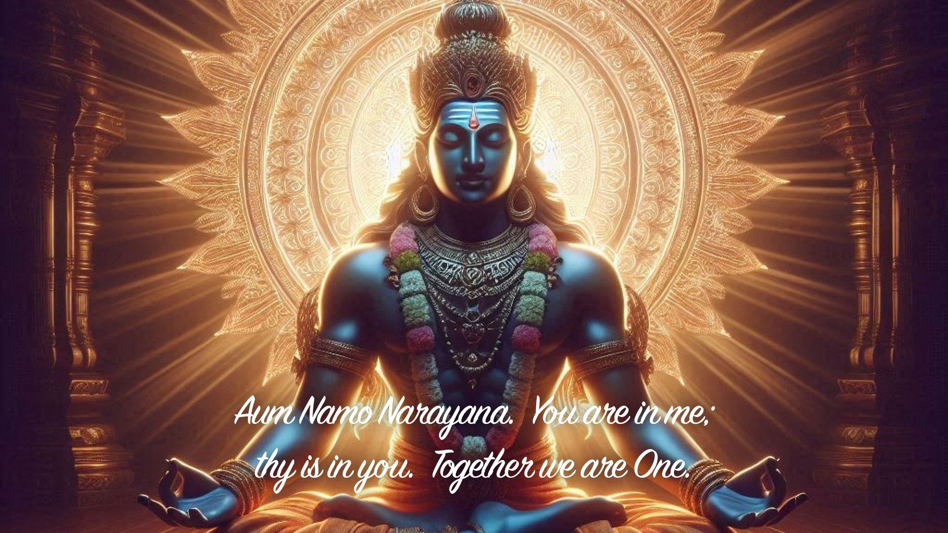 Aum Namo Narayana. You are in me...| Quote 37 #spirituality #spiritual #quotes #quotes