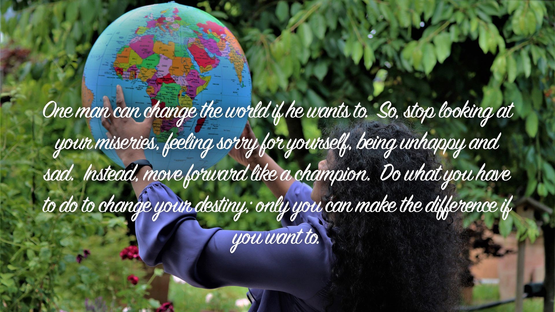 ⁣One man can change the world if he wants...| Quote 58 #spirituality #spiritual #quotes #quotes