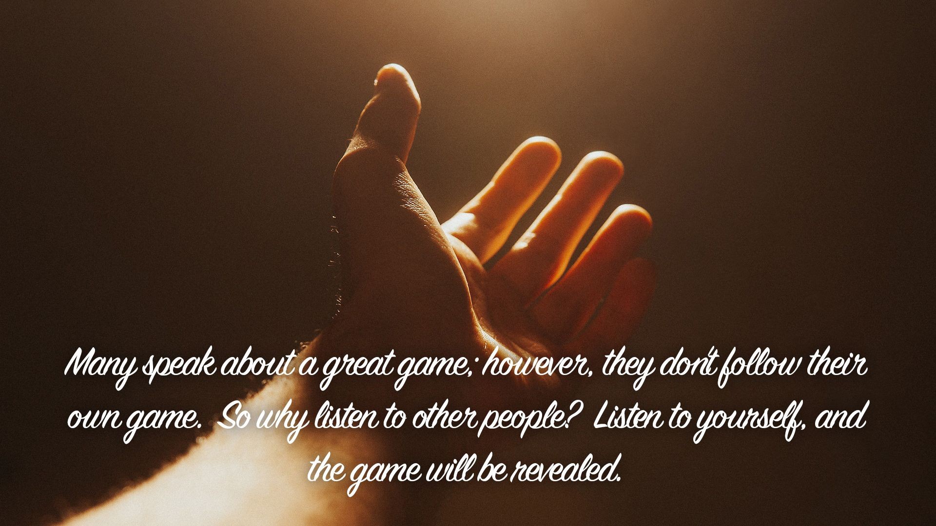 Many speak about a great game...| Quote 164 #spirituality #spiritual #quotes #quotes